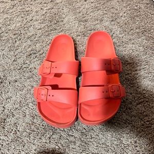 Orange, summer sandals
